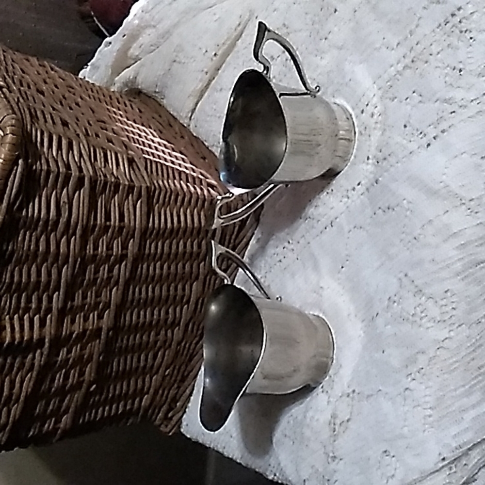 Royal Rochester Silver Cream and Sugar Set